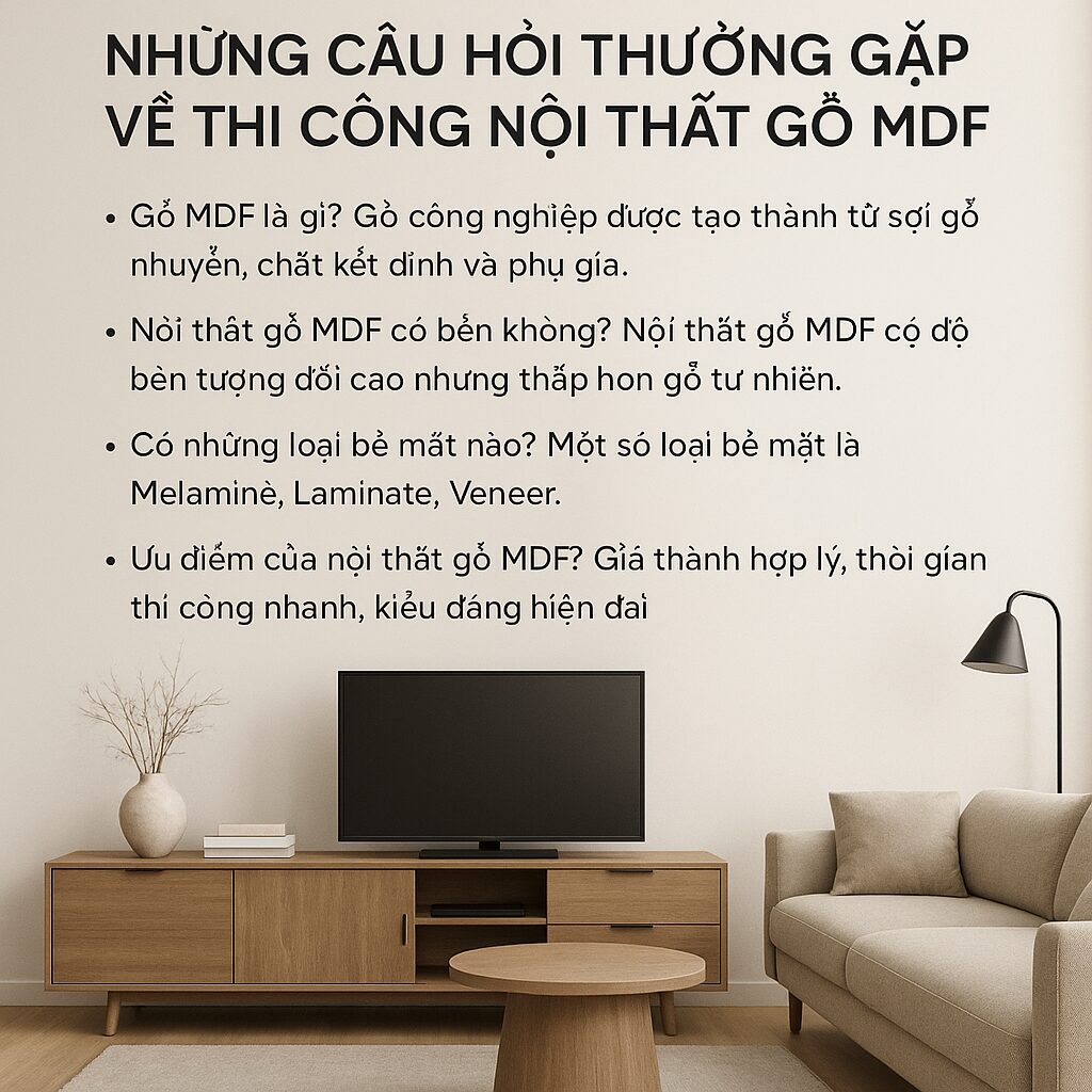 FAQ - Những câu hỏi thường gặp về thi công nội thất gỗ MDF FAQ - Những câu hỏi thường gặp về thi công nội thất gỗ MDF Bluecons