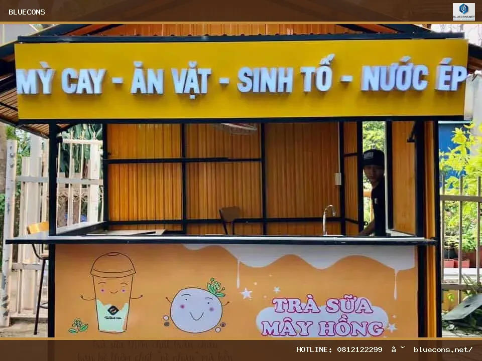 Giá kiot bán hàng – hình ảnh Bluecons