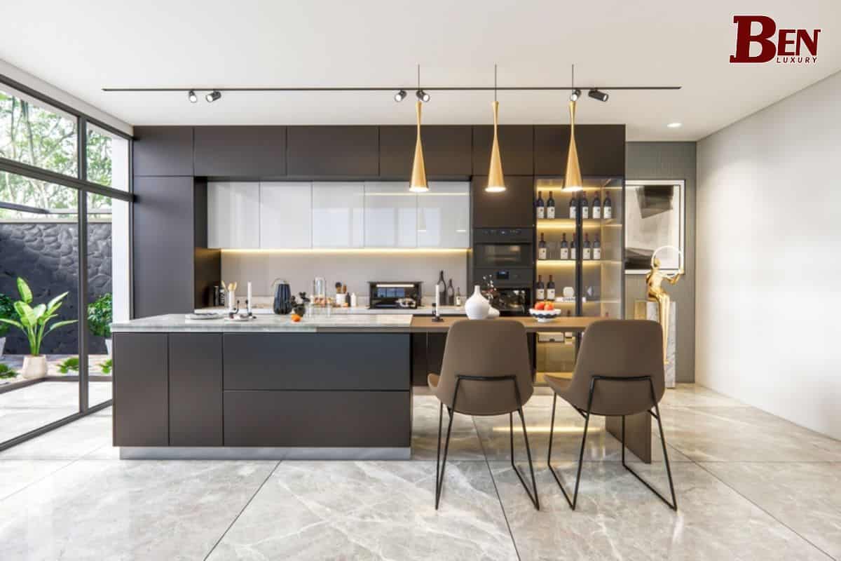 Quầy bar bếp đẹp 2024