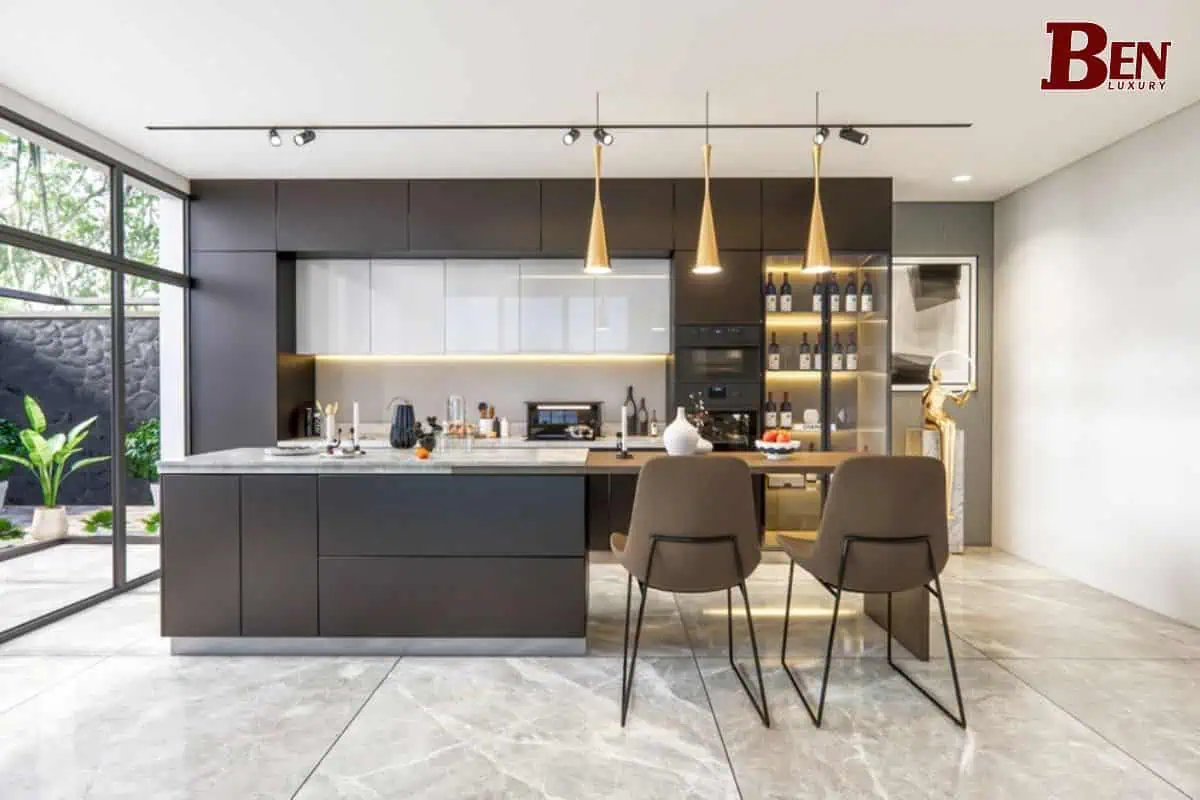 Quầy bar bếp đẹp 2024