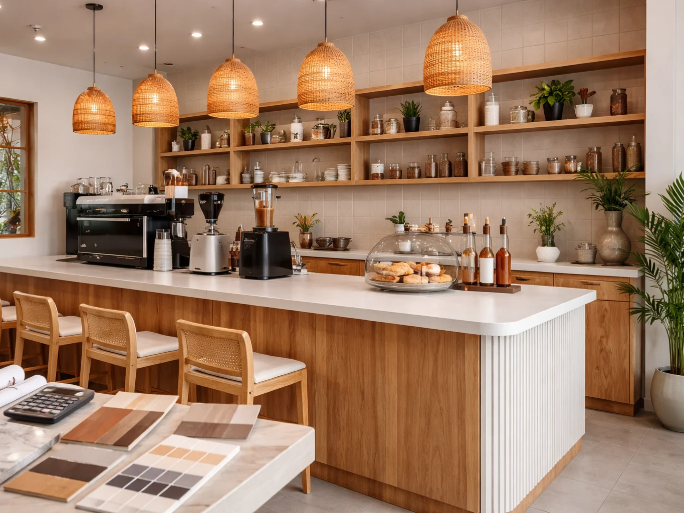 giá quầy cafe – ảnh minh họa