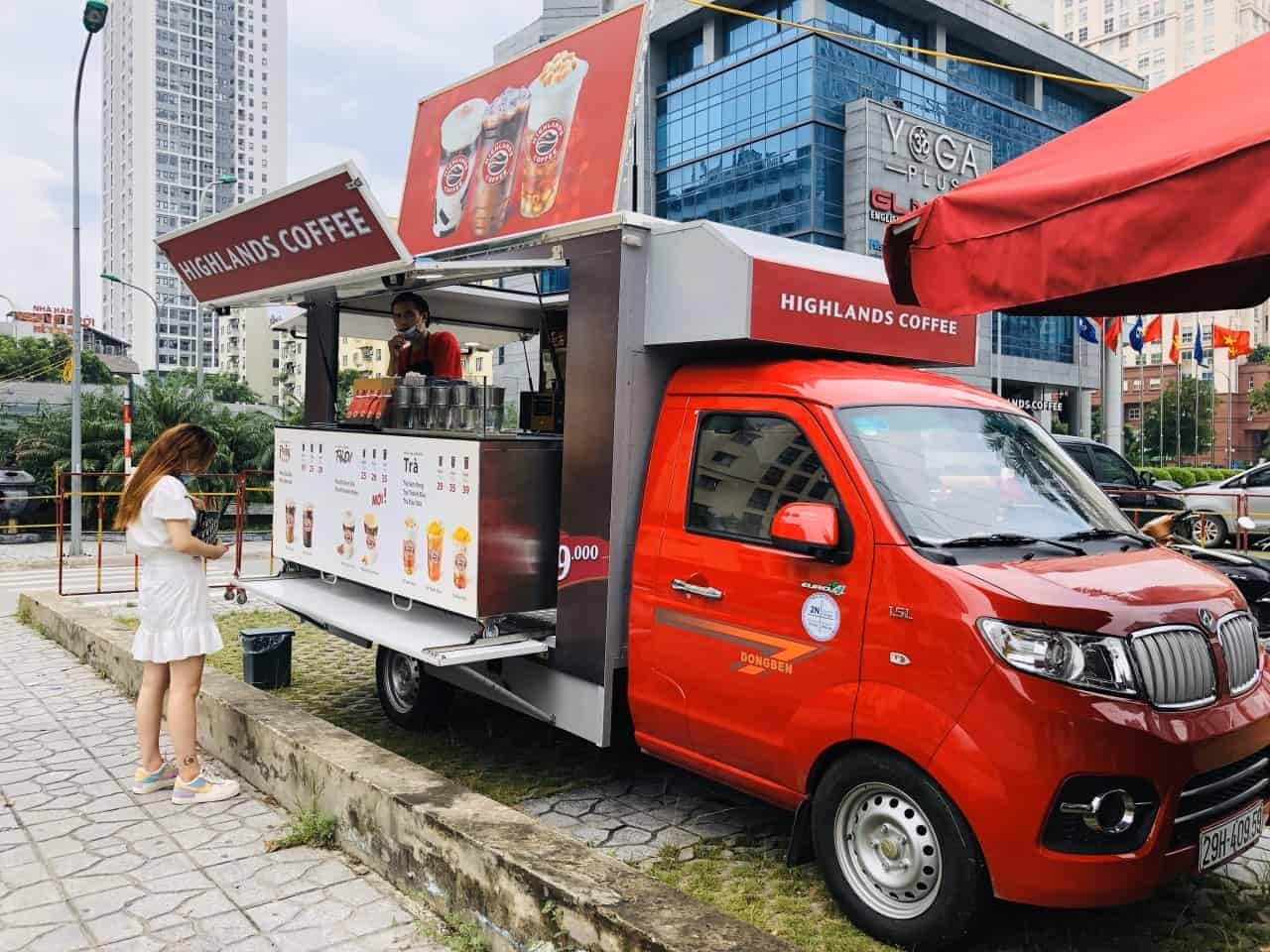 Xe tải bán cà phê