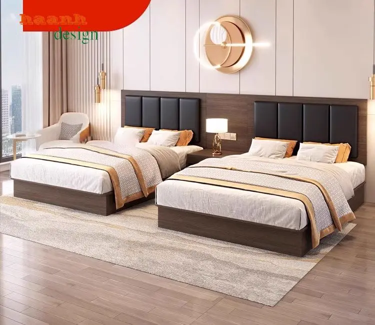 Giường khách sạn gỗ công nghiệp