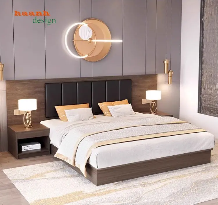 Giường khách sạn gỗ công nghiệp
