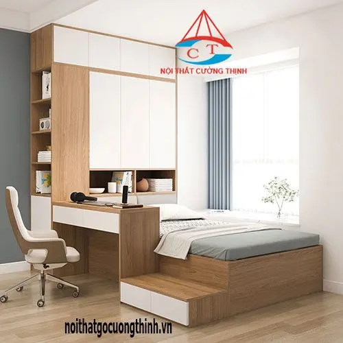 Bàn họp 6 ghế gỗ công nghiệp hiện đại cao cấp 