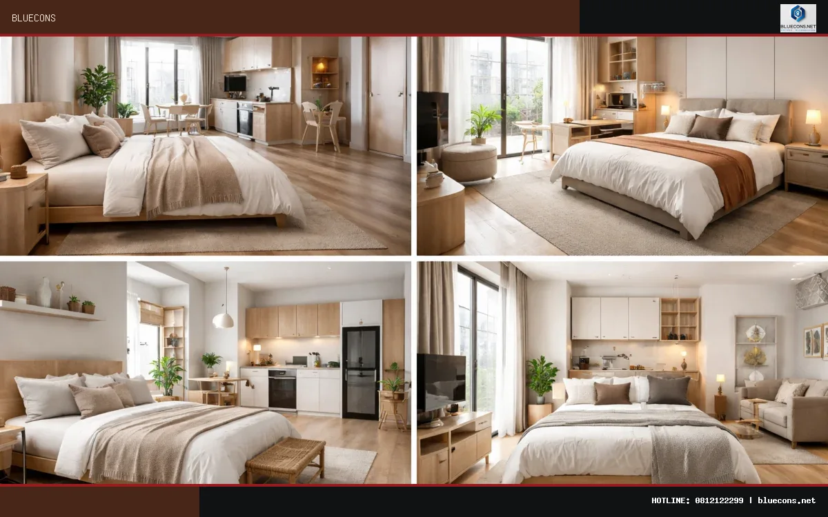 Kinh nghiệm thực tế khi mua giường ngủ cho căn hộ studio – Bluecons
