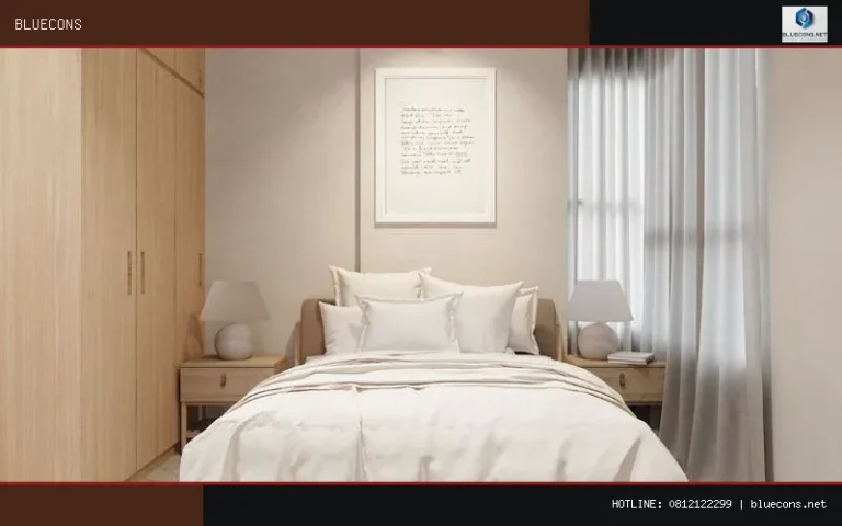 giường ngủ chung cư hiện đại – hình ảnh Bluecons