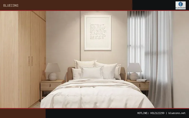 giường ngủ chung cư hiện đại – hình ảnh Bluecons