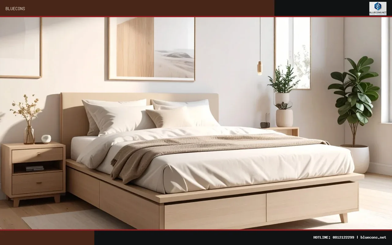 giường ngủ đơn – hình ảnh Bluecons