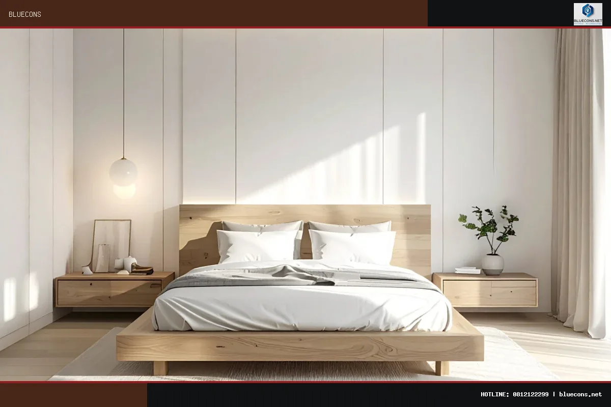 giường ngủ đơn – hình ảnh Bluecons