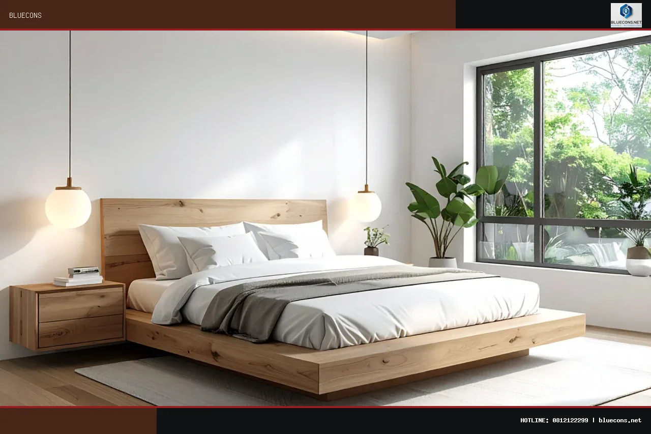 giường ngủ đơn – hình ảnh Bluecons
