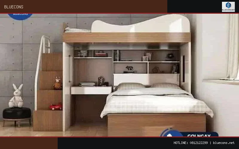 giường ngủ gỗ MDF giá rẻ – hình ảnh Bluecons