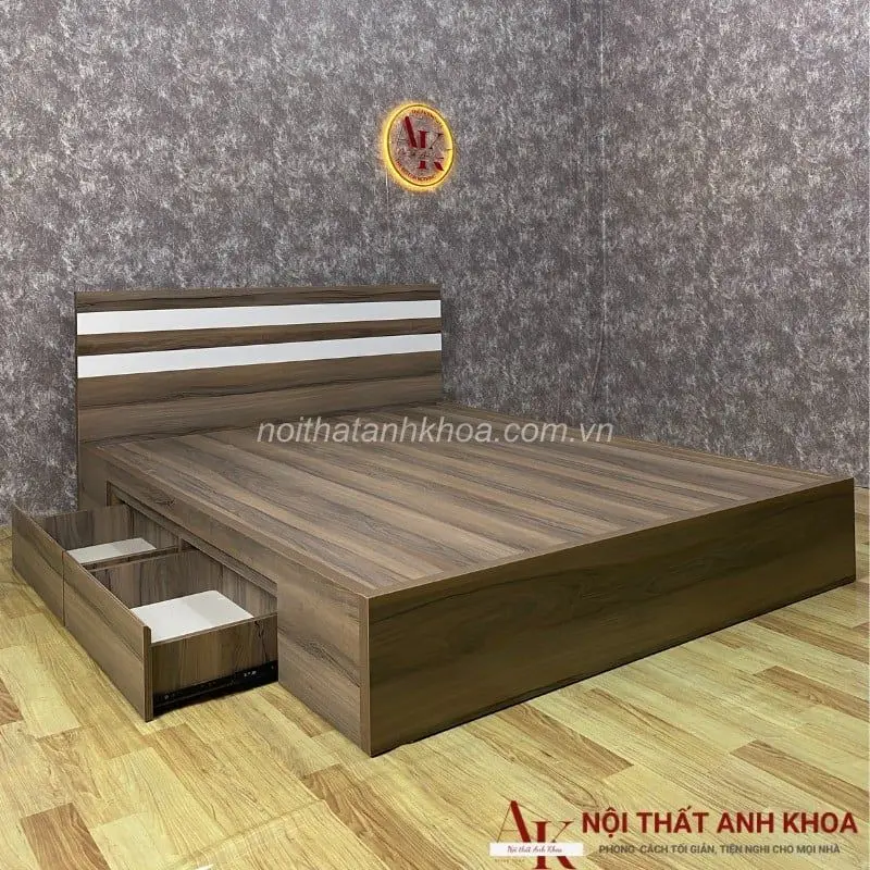 giuong ngu hien dai go mdf kem 2 hoc tien loi gia re 4