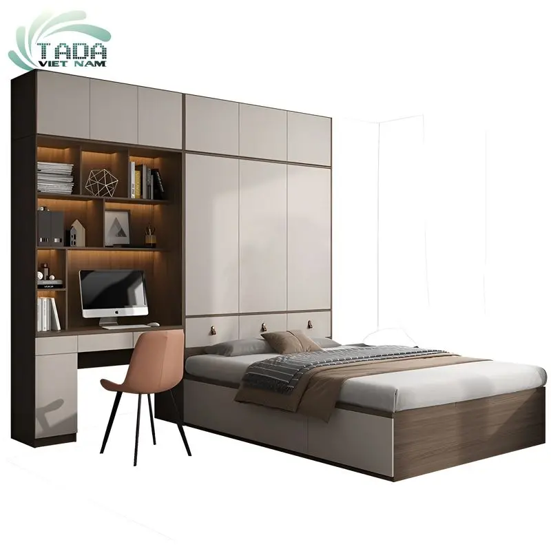 Hình ảnh giường thông minh kết hợp tủ