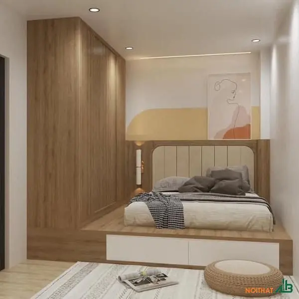 Giường ngủ liền tủ quần áo