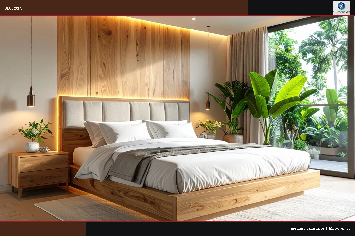 giường ngủ phong cách bắc âu – hình ảnh Bluecons