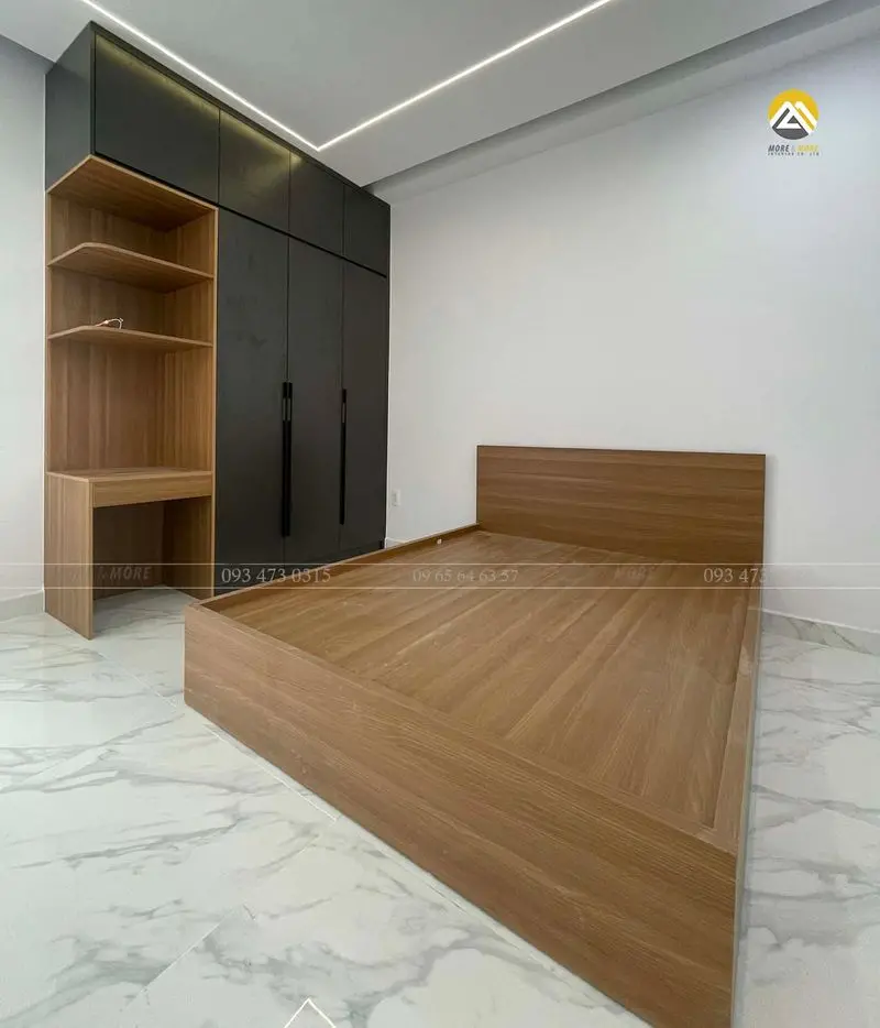 Giường ngủ tủ áo gỗ MDF lõi xanh tại quận 12