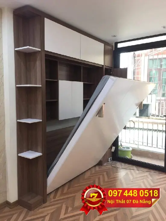 Giường thông minh kết hợp kệ