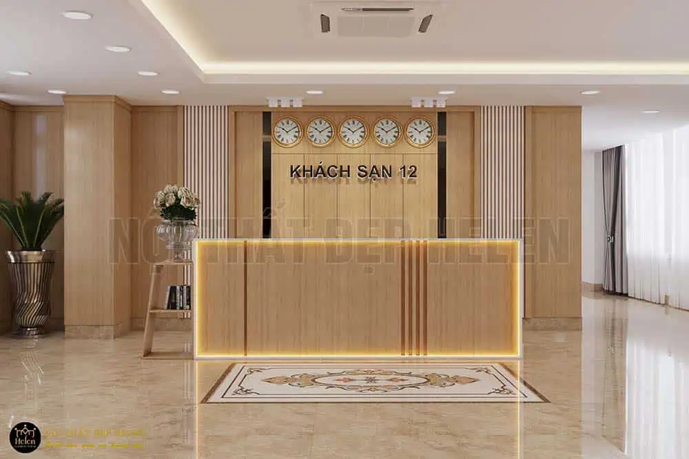 Quầy lễ tân sang trọng