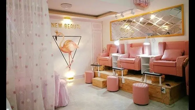 Không gian spa nail sang trọng