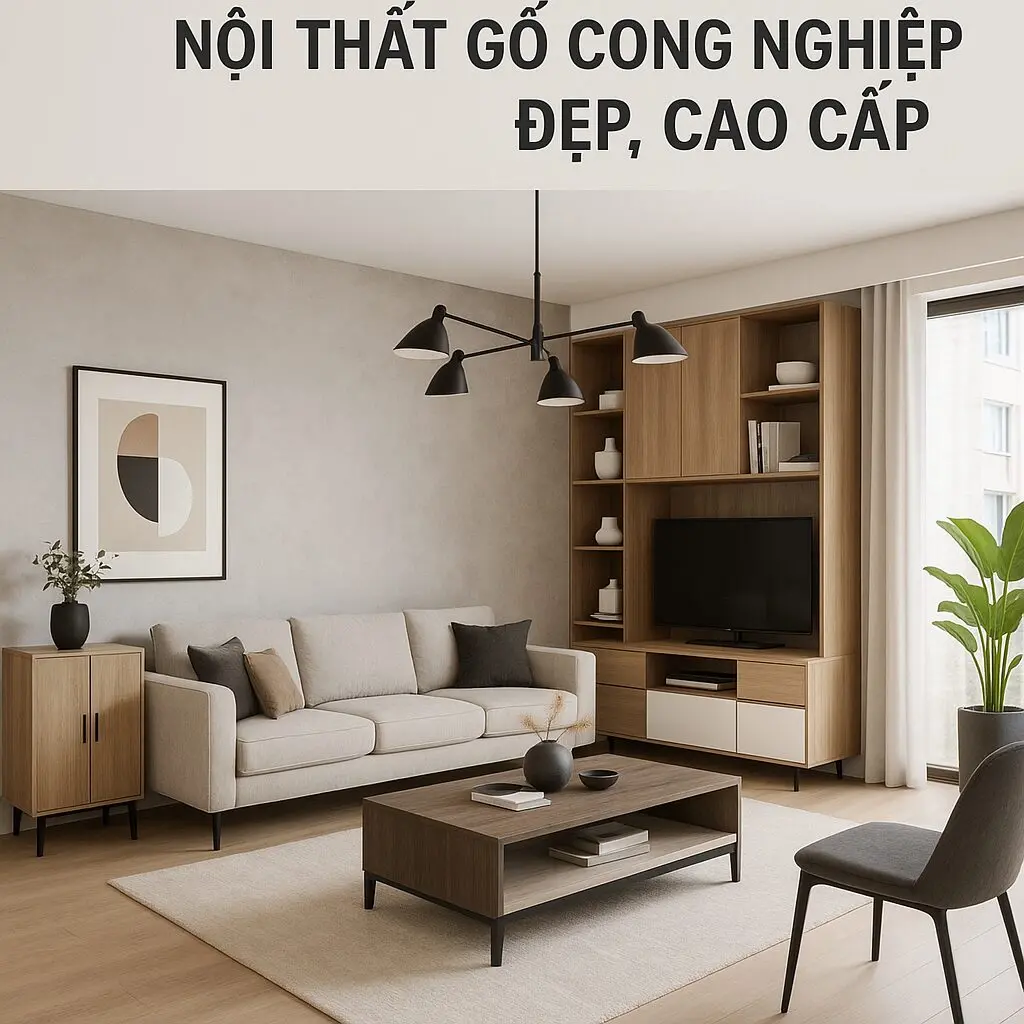 Hướng Dẫn Phân Loại, Kích Thước và Báo Giá Nội Thất Gỗ Công Nghiệp Đẹp, Cao Cấp Bluecons