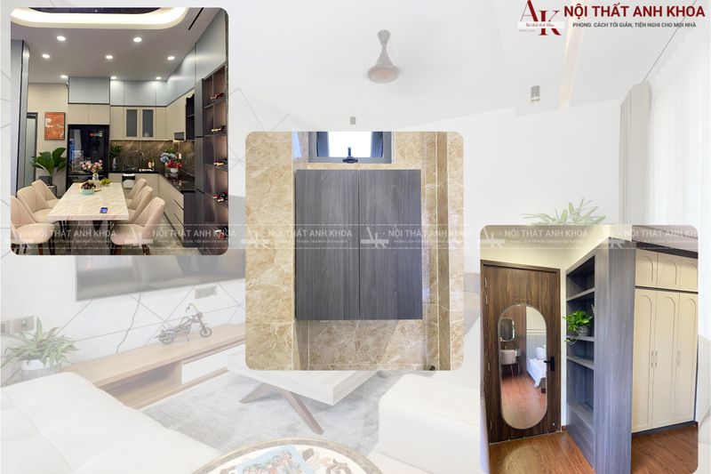 Khu vực bếp MDF lõi xanh