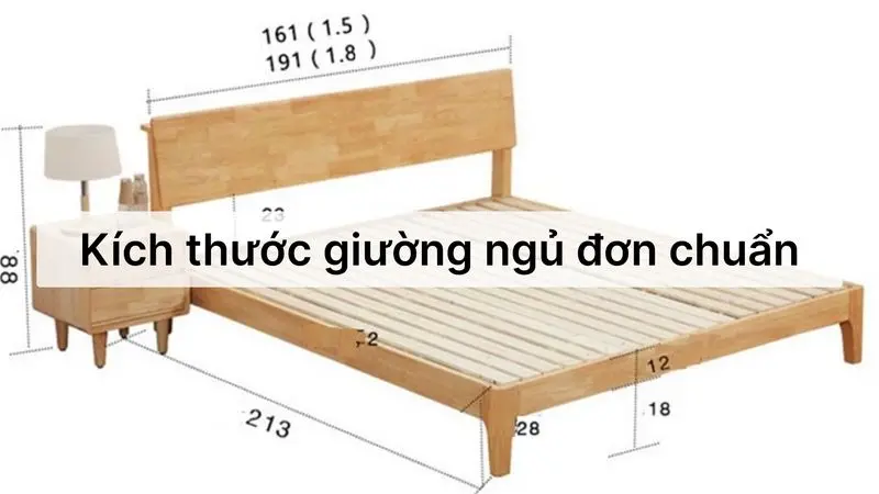 Giường đơn chuẩn