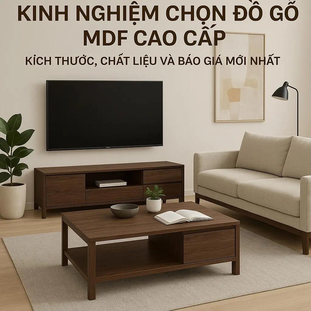 Kinh Nghiệm Chọn Đồ Gỗ MDF Cao Cấp: Kích Thước, Chất Liệu và Báo Giá Mới Nhất Bluecons