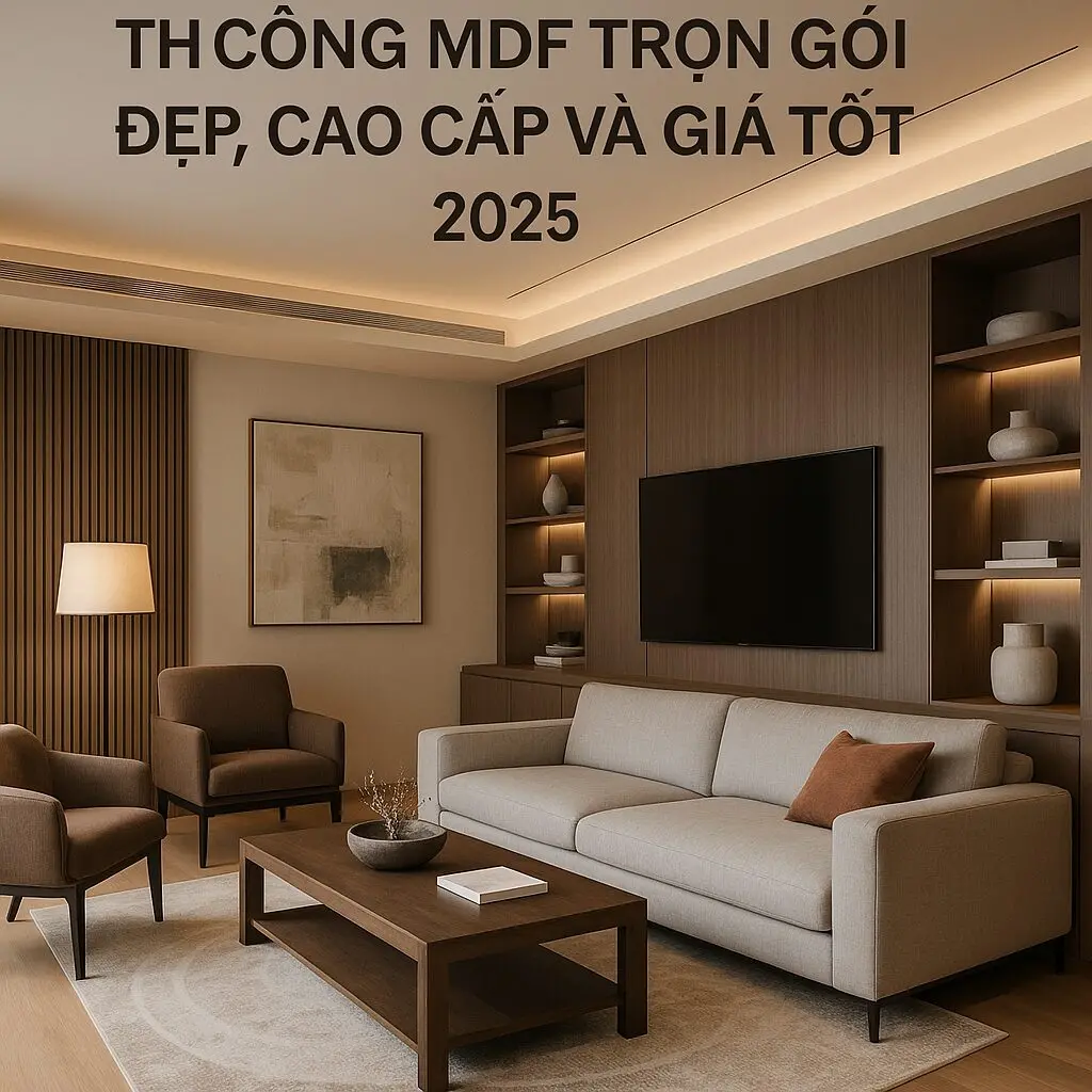 Kinh Nghiệm Chọn Thi Công MDF Trọn Gói Đẹp, Cao Cấp và Giá Tốt 2025 Bluecons