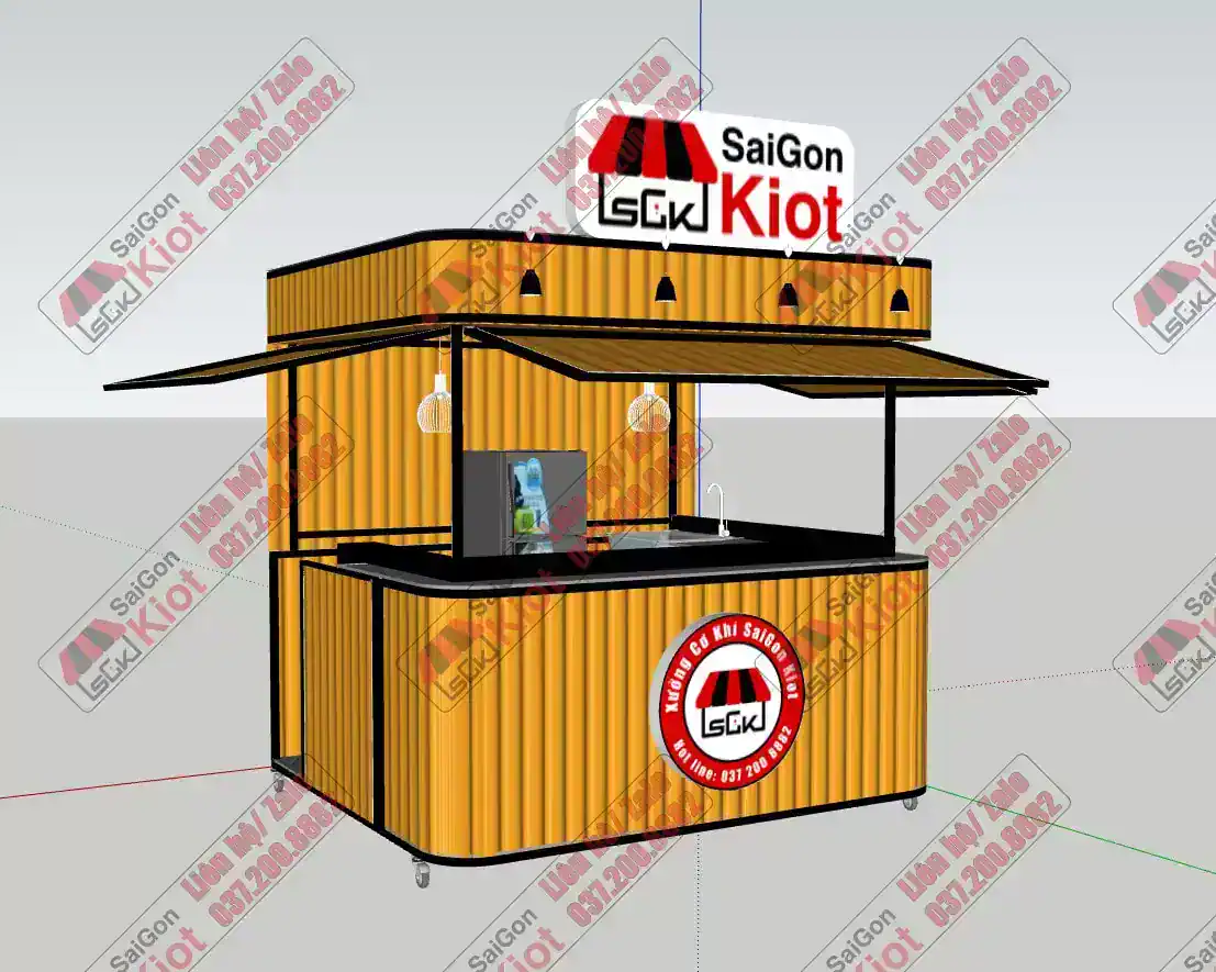 Kiot bán cà phê đa dạng