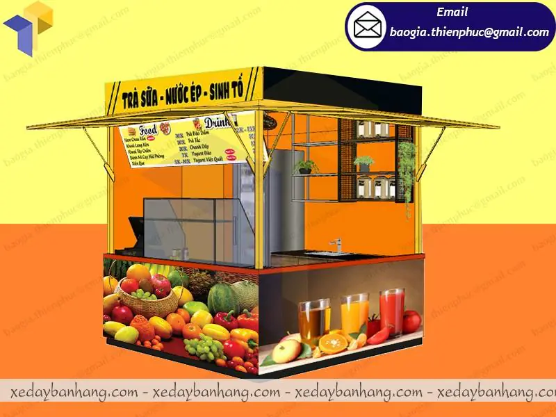 Mẫu kiot bán sinh tố