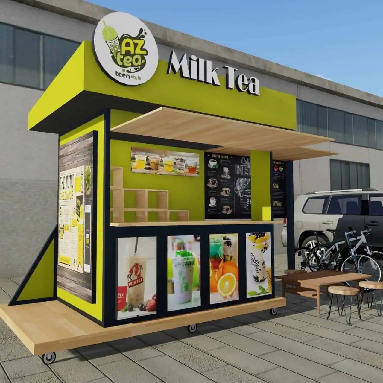 Kiot trà sữa cao cấp