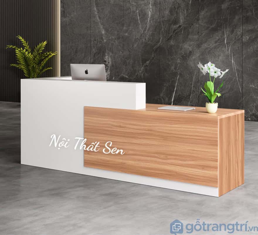 Quầy lễ tân kiểu dáng đơn giản