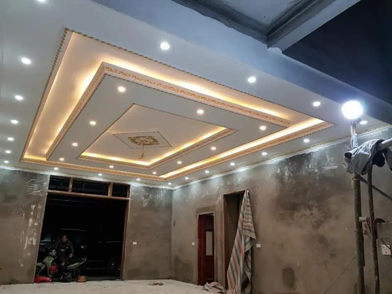 Hình ảnh hướng dẫn thi công trần thạch cao