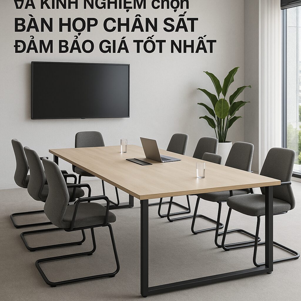 Lợi Ích, Phân Loại và Kinh Nghiệm Chọn Bàn Họp Chân Sắt Đảm Bảo Giá Tốt Nhất Bluecons
