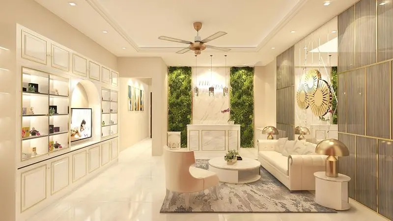 Không gian spa sang trọng