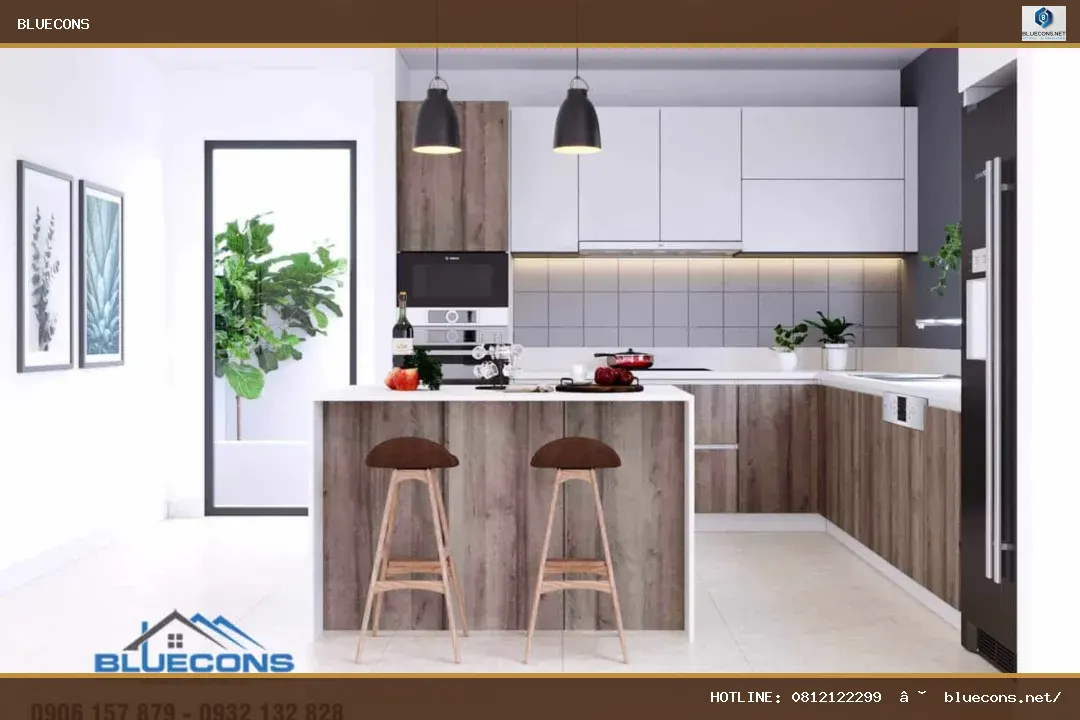 Mẫu quầy bar bếp – hình ảnh Bluecons