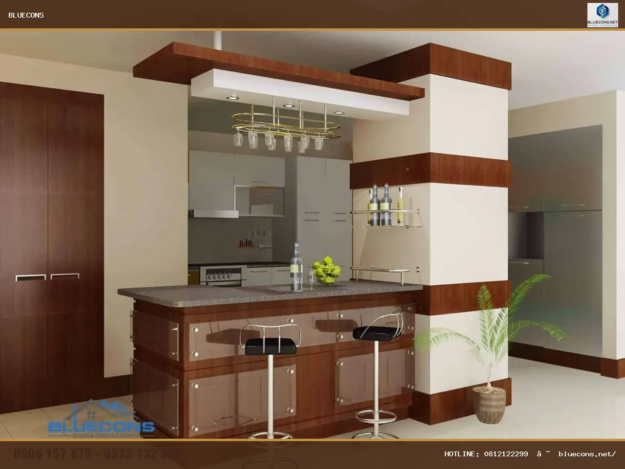 Mẫu quầy bar bếp – hình ảnh Bluecons