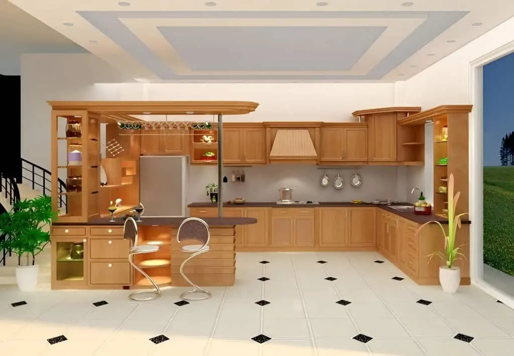 Quầy bar gỗ tự nhiên