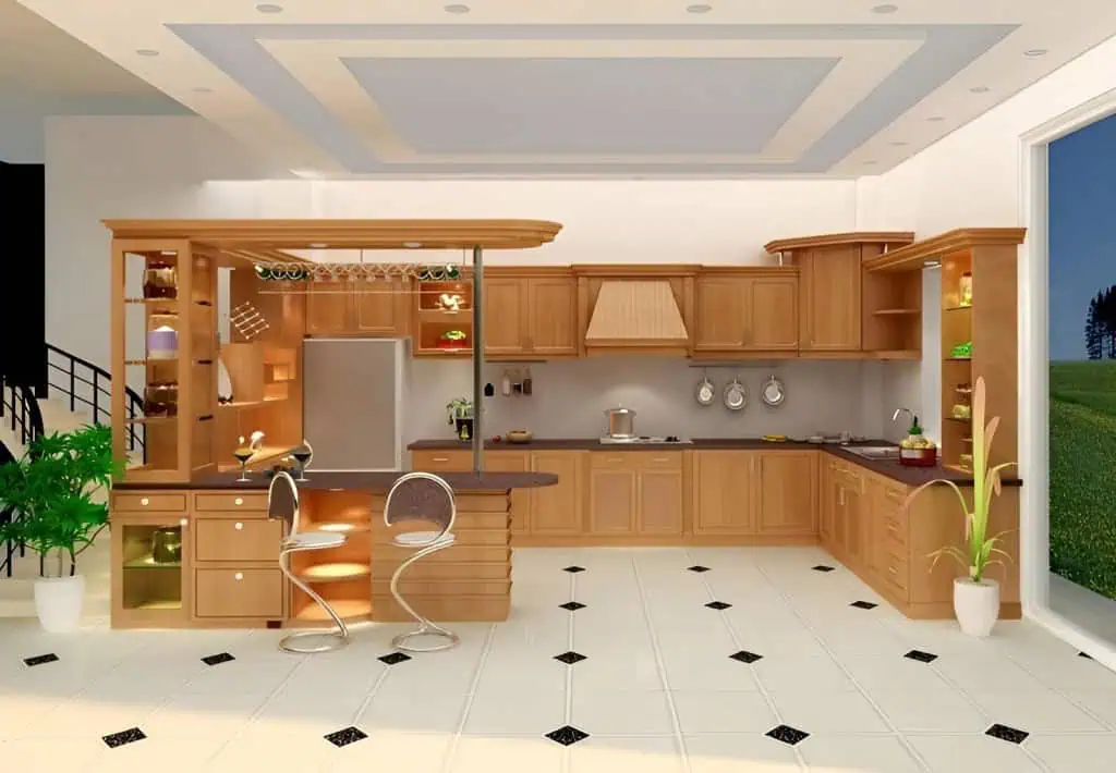 Quầy bar gỗ tự nhiên