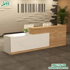 Quầy lễ tân phong cách tối giản