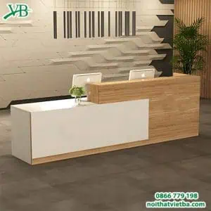 Quầy lễ tân phong cách tối giản