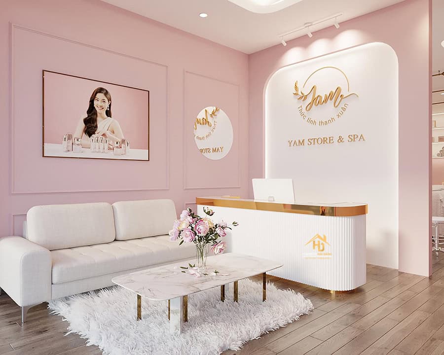Quầy lễ tân hiện đại