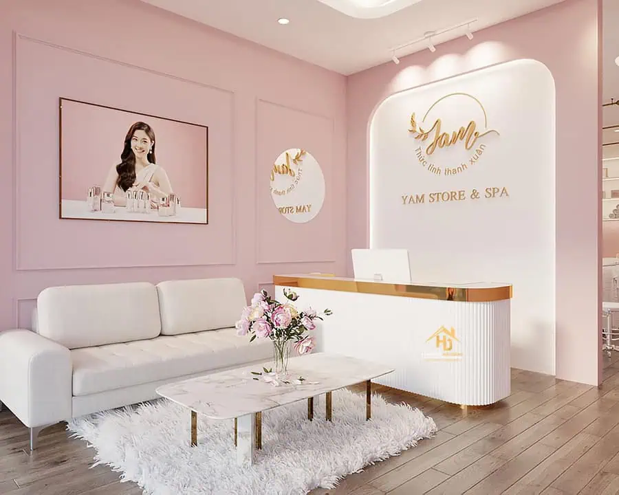 Quầy lễ tân hiện đại