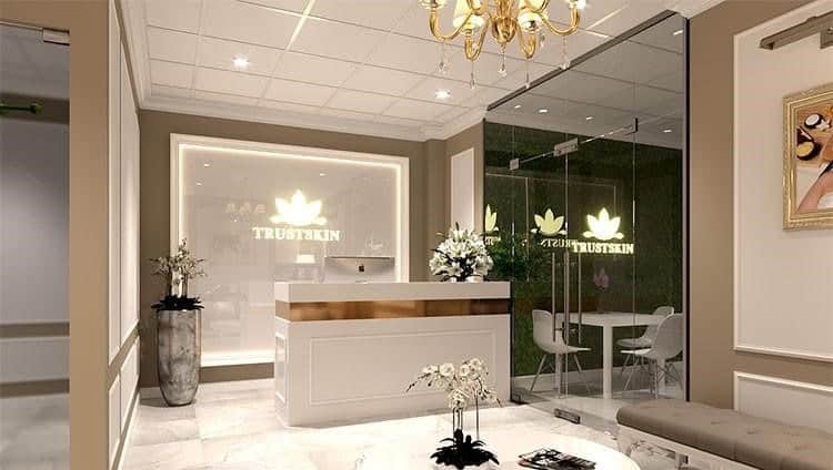 Quầy lễ tân tự nhiên