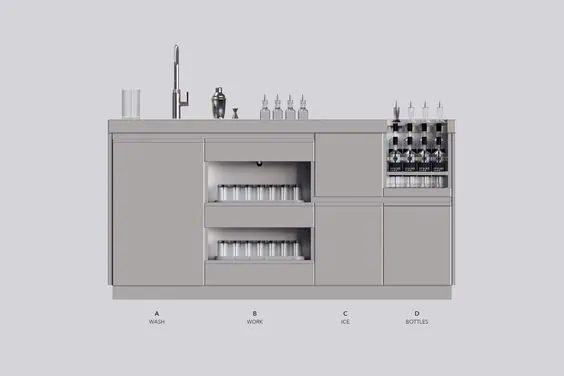 Thi công những mẫu quầy pha chế inox sang trọng
