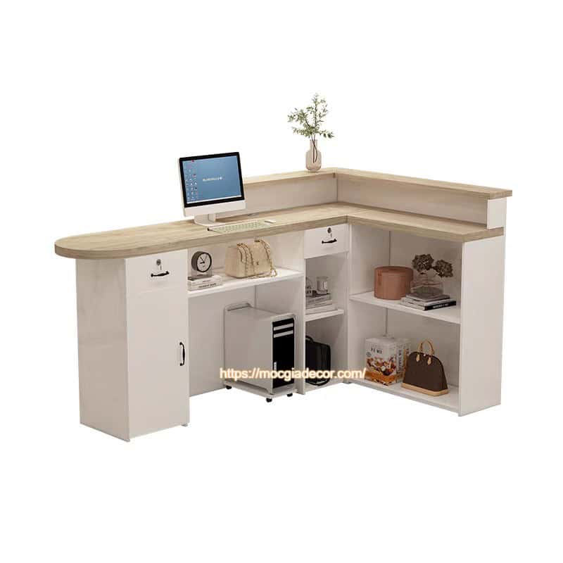 Quầy thu ngân chữ L giá rẻ