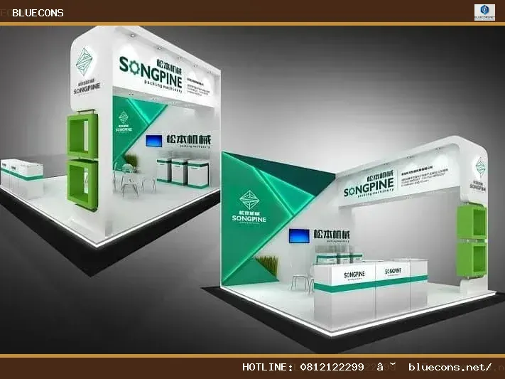 Mẫu thiết kế gian hàng – hình ảnh Bluecons
