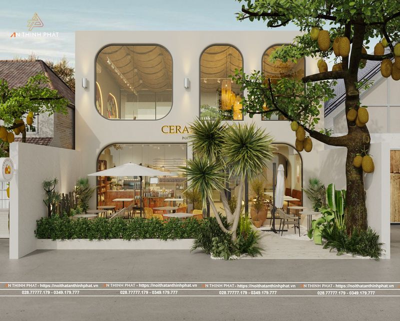 Mẫu thiết kế quán cafe đẹp 100