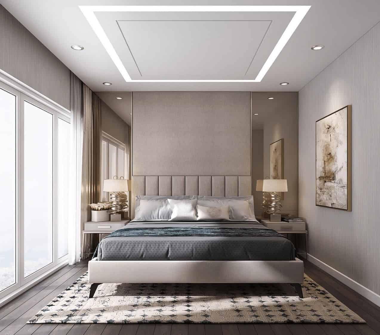 Mẫu trần thạch cao cổ điển